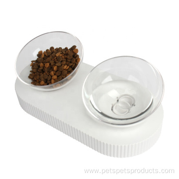 Pet Water Bowl Double Elevated Cat Food Bowls